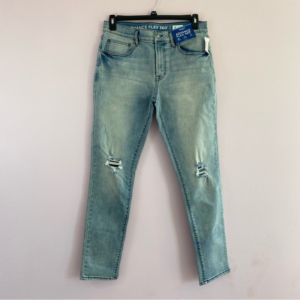 NEW Arizona Advance Flex Distressed Skinny Denim Jeans size 32